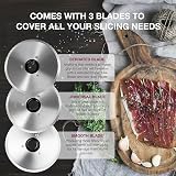 Andrew James Electric Food Slicer 150W with 3 Blades 19cm Cured Meat Bread view 2