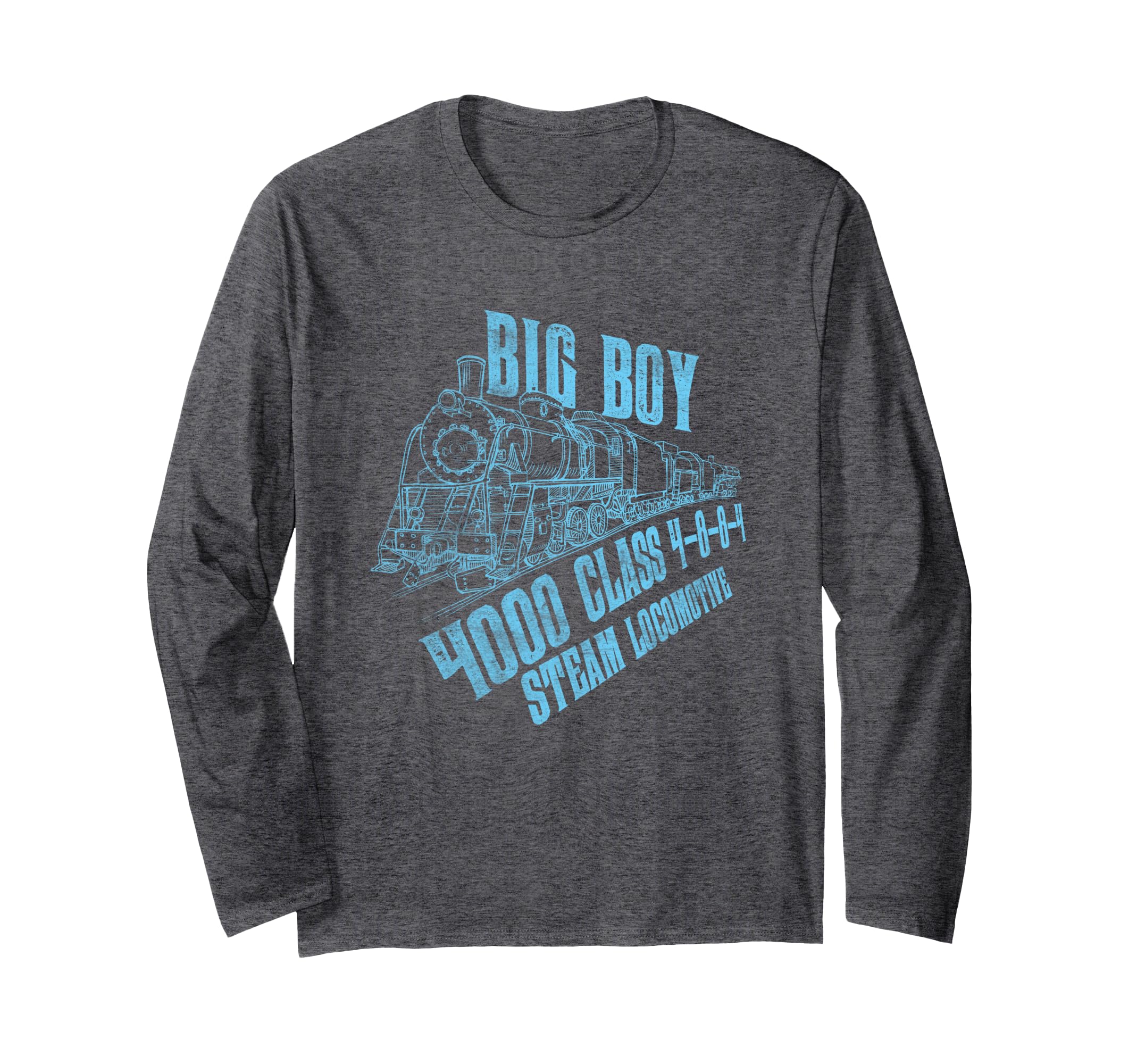 Big Boy Class Steam Locomotive Lover Trains Hobby Toys Fun Long Sleeve T-Shirt