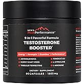 MEN'S PeakPerformance - Testosterone Booster Supplement for Men - Boost Stamina, Muscle Growth, Energy, Strength, Endurance & Drive - Ashwagandha, Tribulus, L-Arginine, Tongkat Ali- 90 Capsules