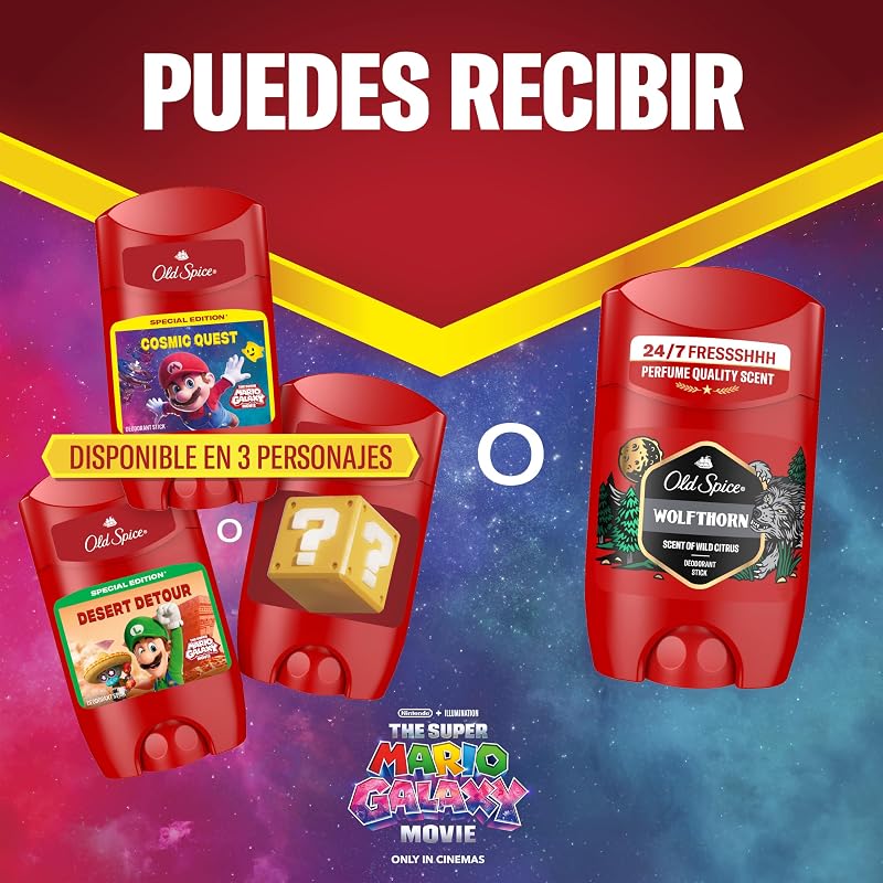 Desodorante em bastão old spice wolfthorn para homens, 50 ml, pacote com 4