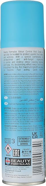 Beauty Formulas Odour Control Foot Spray 150ml - Freshen & Protect Feet view 4