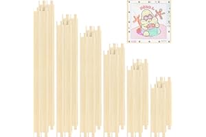 24 Pcs Stretcher Bars for Needlework, 6 Sizes Wooden Canvas Stretcher Bars Needlepoint Embroidery Stitch Frame Set for Needle