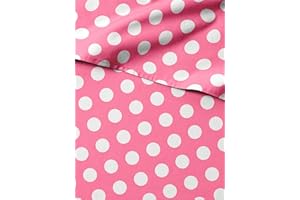 CGK UNLIMITED Kids Rose Red Dots Queen 4 Piece Sheet Set - Boys, Girls, Teens, Toddler - Easy Fit Deep Pockets - Breathable, Hotel Quality Sheets - Machine Washable - Wrinkle Free - Cute, Cozy, Soft - CGK Linens