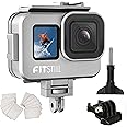 FitStill 263FT/80M Underwater Waterproof Diving Housing for Go Pro Hero 13/12/11/10/9 Black,Protective Underwater Diving Housing Shell Accessories (Hero13/12/11/10/9 Aluminum Alloy Shell)