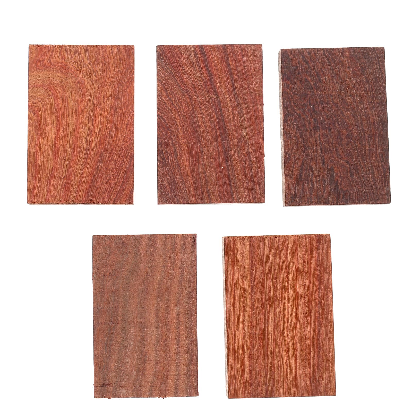 COHEALI 5PCS Timber Hand Decor Wood Ring Blank Wood Blanks Hard Blocks for Blocks Decor Art Supplies en Small Leaf red Sandal