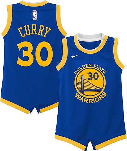 Amazon.com: Nike Stephen Curry Golden State Warriors NBA - Mono para bebé (12-24 meses), color azul, Azul: Sports \u0026 Outdoors