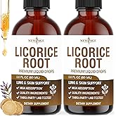 NEW AGE Licorice Root Tincture - Digestive, Lung & Skin Support - Licorice Root Extract Liquid Drops - Vegan, Sugar & Alcohol-Free Supplement - 4 fl oz