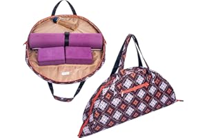 Remobia Hicol Lay Flat Half Moon Shaped Sports Duffle Bag Yoga Gym Bag Sling Carrier Yoga Mat Tote (Patented) with Professional Mat Holder, Water Bottle Holder and Zipper Pocket