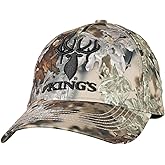 King's Camo Unisex-Adult Hunter Series Durable Versatile One Size Camo Concealing Logo Embroidered Hat