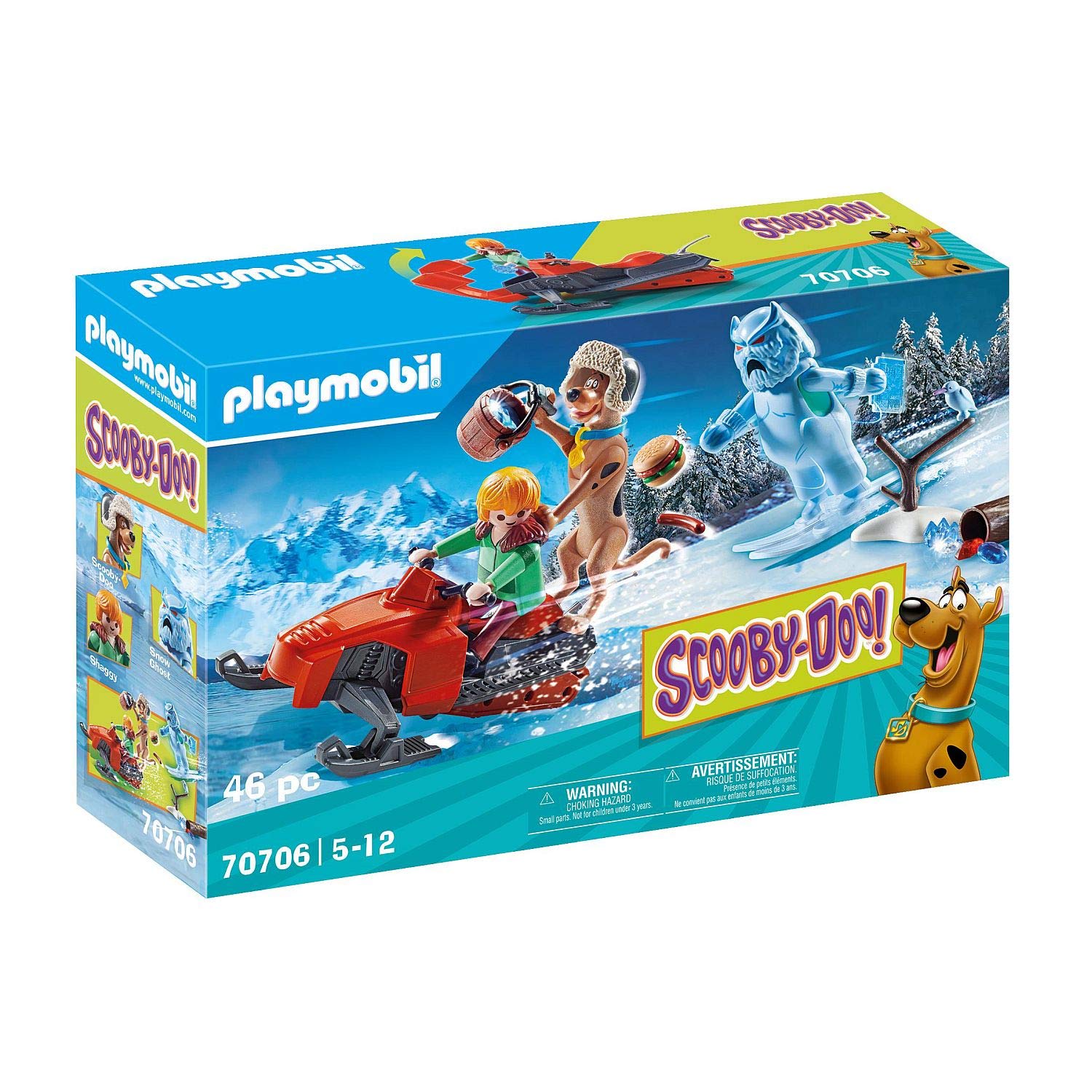PLAYMOBIL SCOOBY-DOO! 70706 SCOOBY-DOO! Adventure with Snow Ghost, for Children Ages 5+
