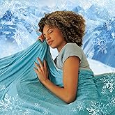 NANPIPER Cooling Blanket Queen Size for Hot Sleepers,Double Sided Cold Lightweight Summer Bed Blanket, Air Blue 90"x90"