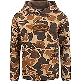 DRAKE Youth Three End Soft Cotton Polyester Midweight Long Sleeve Hoodie w/ 3-Piece Lined Hood and Kangaroo Pocket