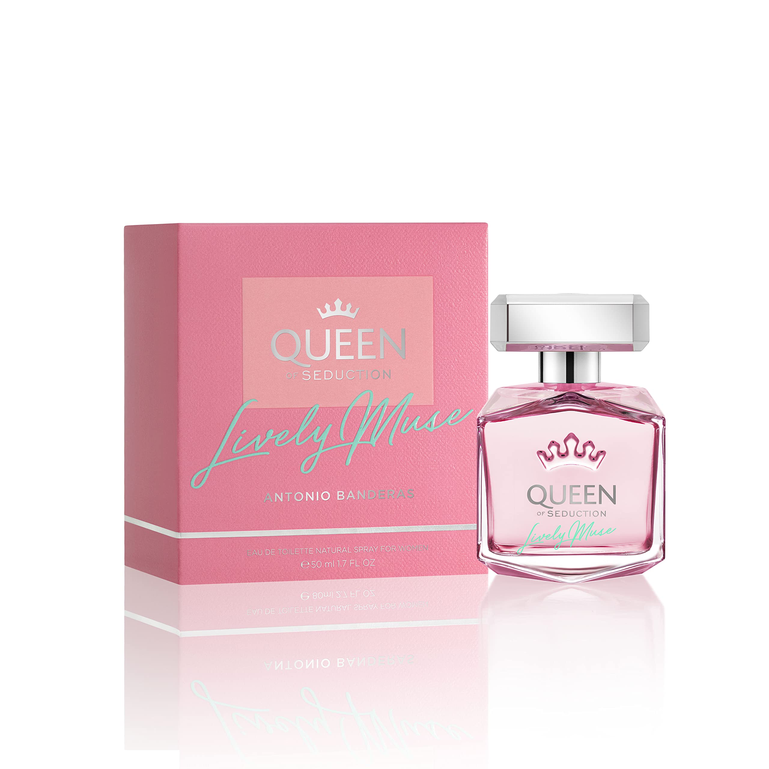 Banderas - Queen of Seduction, Lively Muse - Eau de Toilette Spray for Women, Floral Fruity Fragrance - 50 ml / 1.7 fl oz
