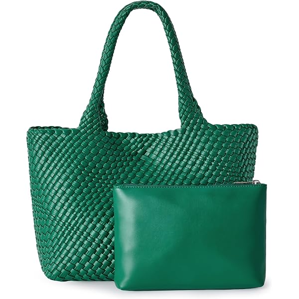 Hnycinj Woven PU Leather Tote Bag For Women - Large Hobo Shoulder Bag With Detachable Clutch, Multiple Colors - View #10