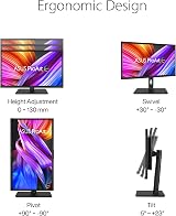 ASUS ProArt PA27DCE-K 27" OLED 4K HDR Monitor USB-C PD 80W Hardware Calibration view 6