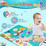 HappyGoLucky 3 in 1 Animal Musical Mat 19 Sounds Recording Toddler Toy view 3