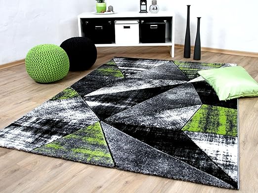 Designer Teppich Brilliant Grau Grün Magic in 5 Größen