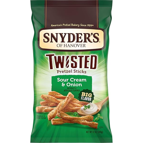 SNYDER’S OF HANOVER, SOUR CREAM & ONION TWISTED...