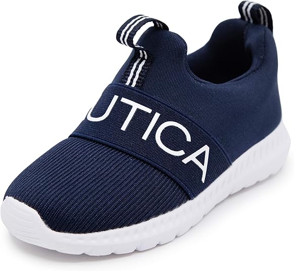 Nautica Kids Boys Fashion Sneaker SlipOn Athletic Running Shoe for