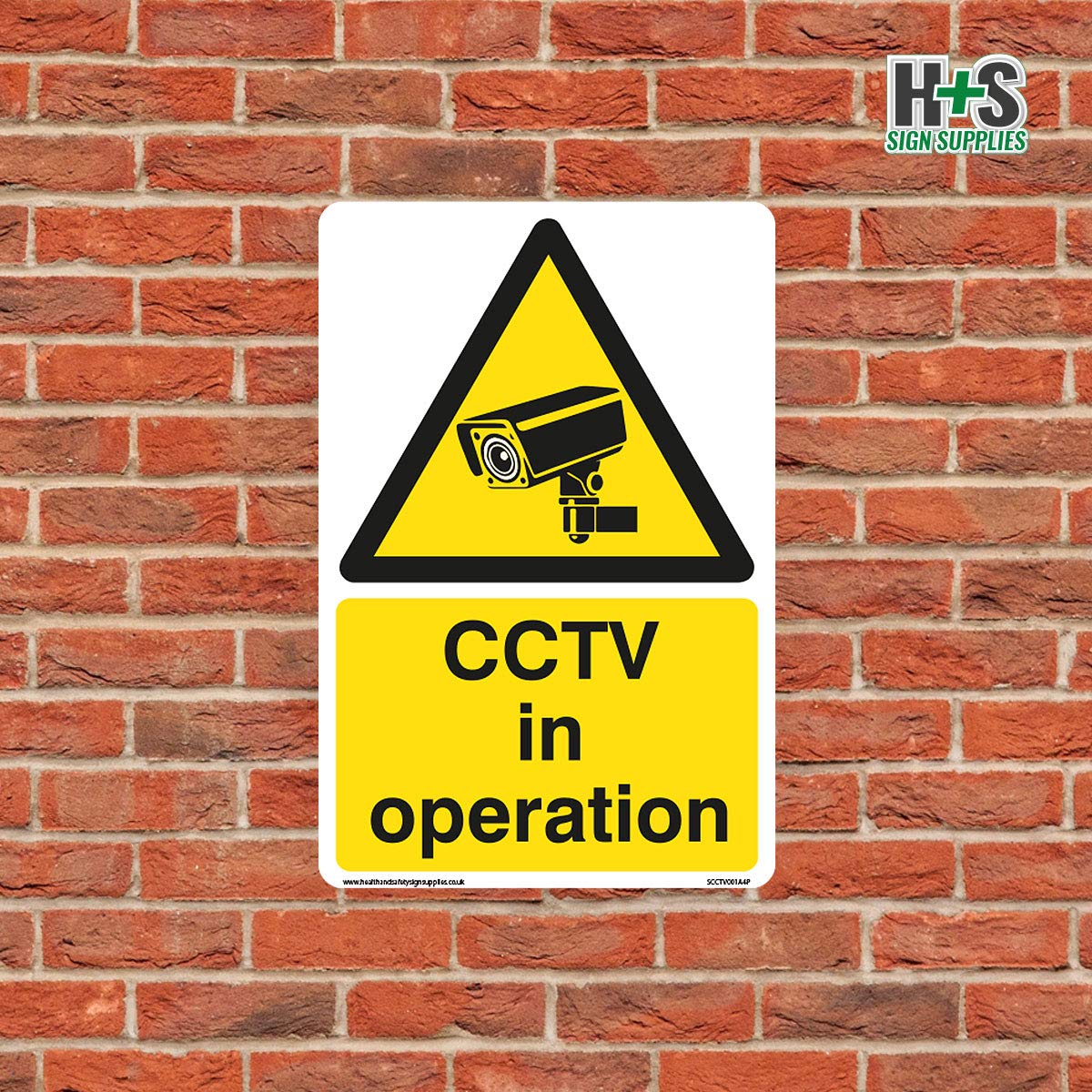 Standard Cctv Sign CCTV in operation sign – Standard [3mm Aluminium Composite, 150mm x ...