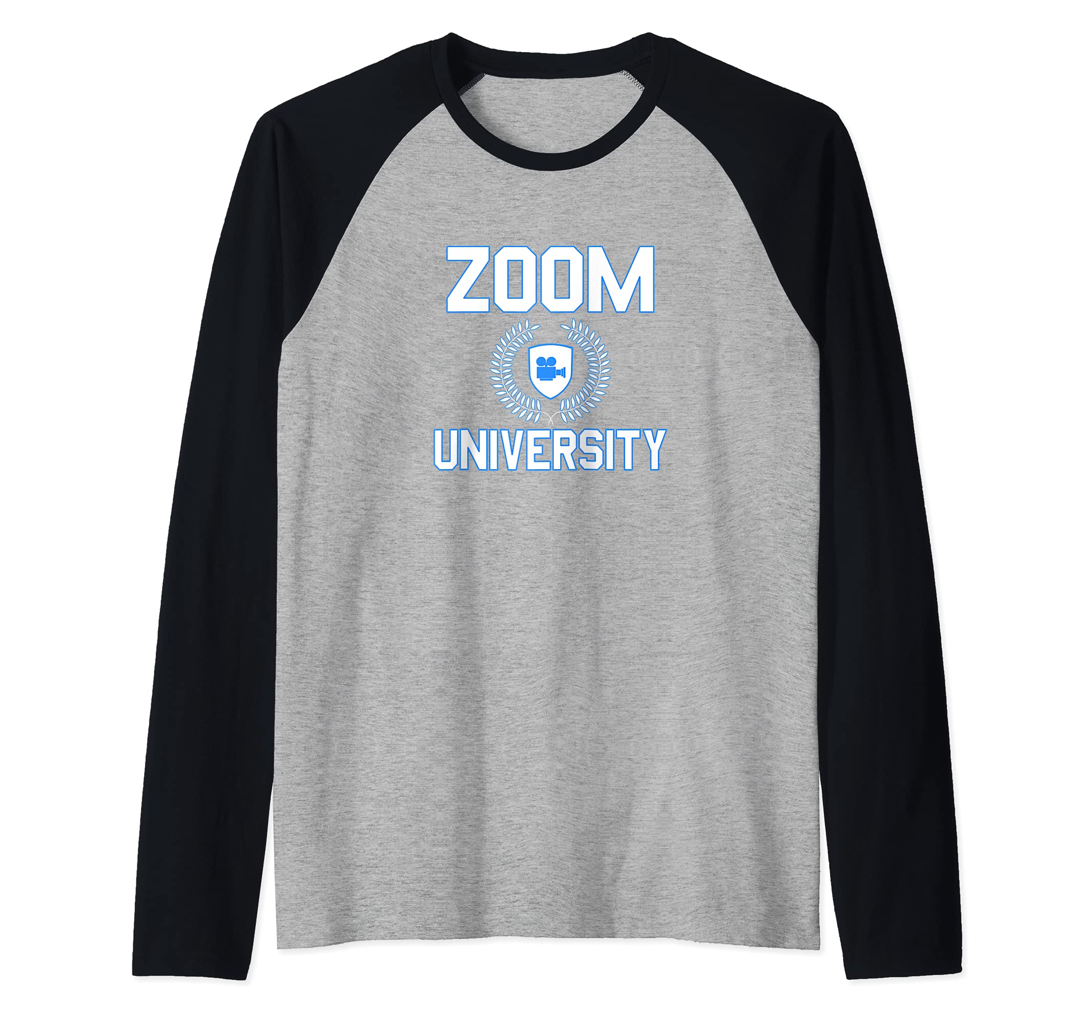 Zoom University Social Media Idea Raglan Baseball Tee