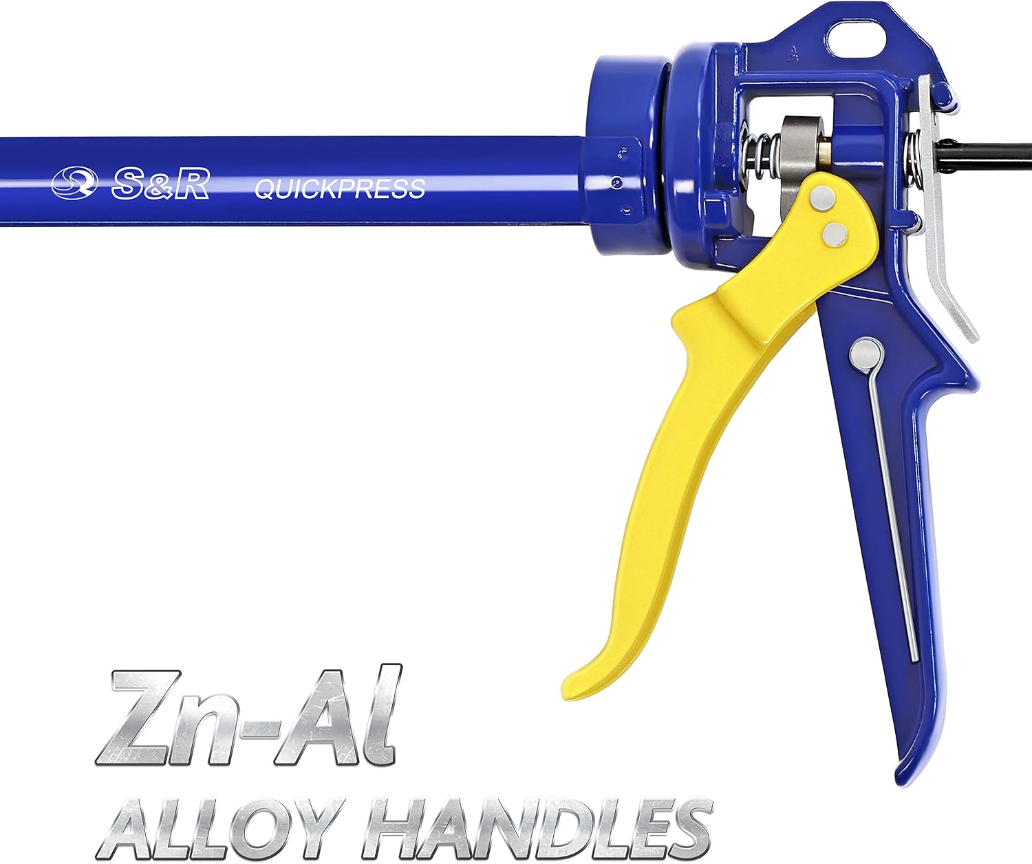 S&R Caulking Gun with Rotating Frame for 310 ml Cartridges, Professional Caulking Press, Sealant Press with 18:1 Thrust Ratio - Image 5