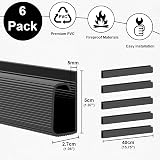 MOKANI Cable Management Under Desk 6pk 15.7in No-Drill Self-Adhesive Wire view 4
