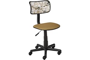 Urban Lifestyle Printed Rolling Task Chair, Love Chair Mesh 21D x 21W x 28H in