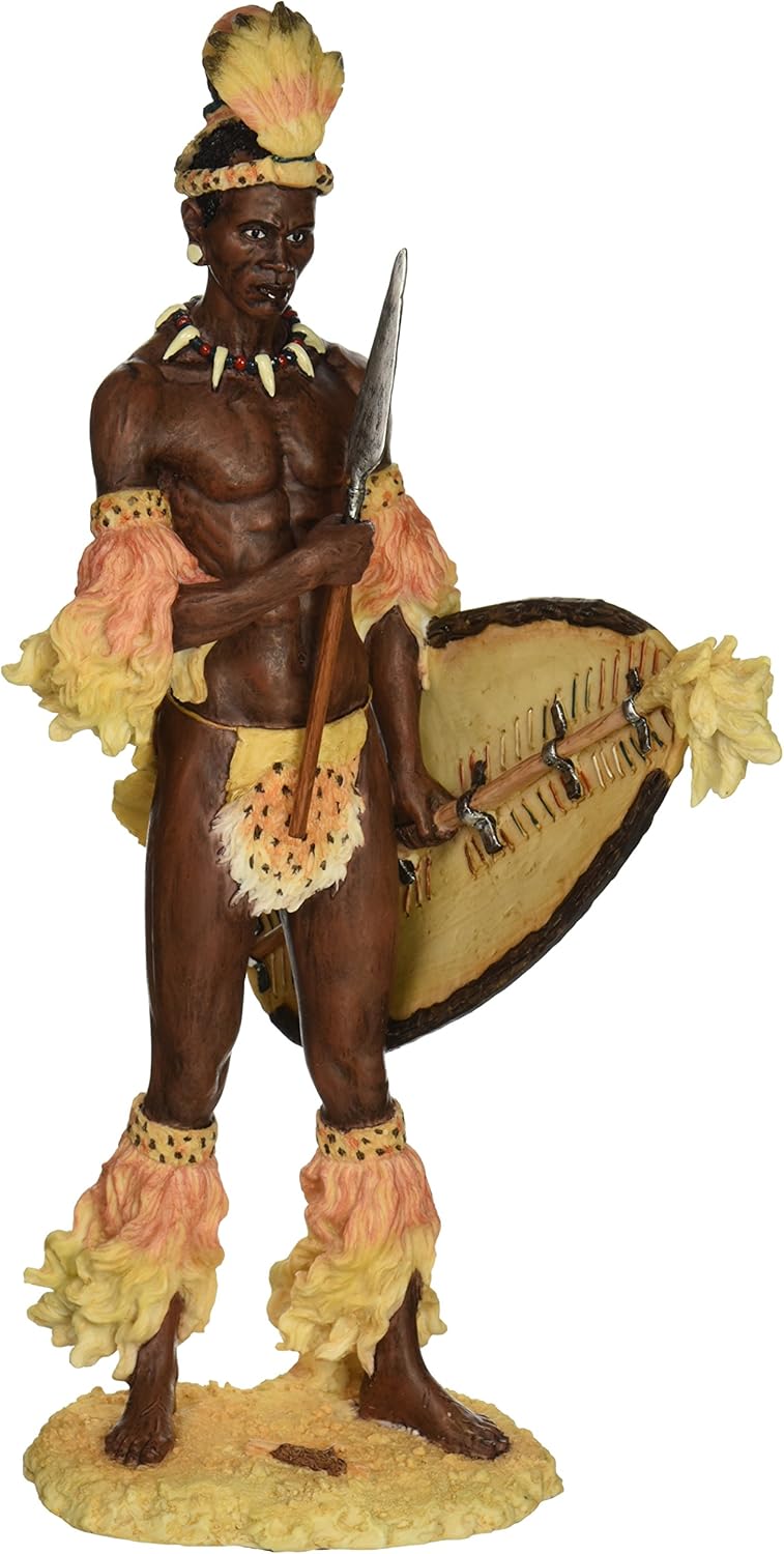 Design Toscano Shaka, the Zulu Warrior King Sculpture Amazon.co.uk