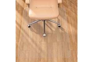 Tonaus Chair Mat for Hard Floor Office Chair Mat Desks Mats Large 48"×36" (3'x4'),Transparent Clear PVC Floor Protector for Home Office Study Wooden Floors