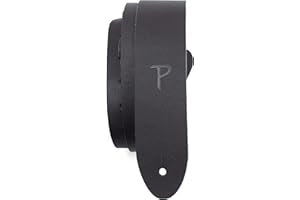 P PERRI'S LEATHERS LTD. Perri's Leathers, 44.5"-64", Back, Basic Leather Guitar Strap, Boutique & - Fits Fender Electric, Cool, Custom, Adjustable, Durable Design, Acoustic & Bass Guitar Straps for Electric
