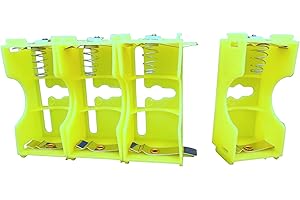 Ajax Scientific Battery Holder with Series and Parallel Connection, 1x D Cell (Case of 8)