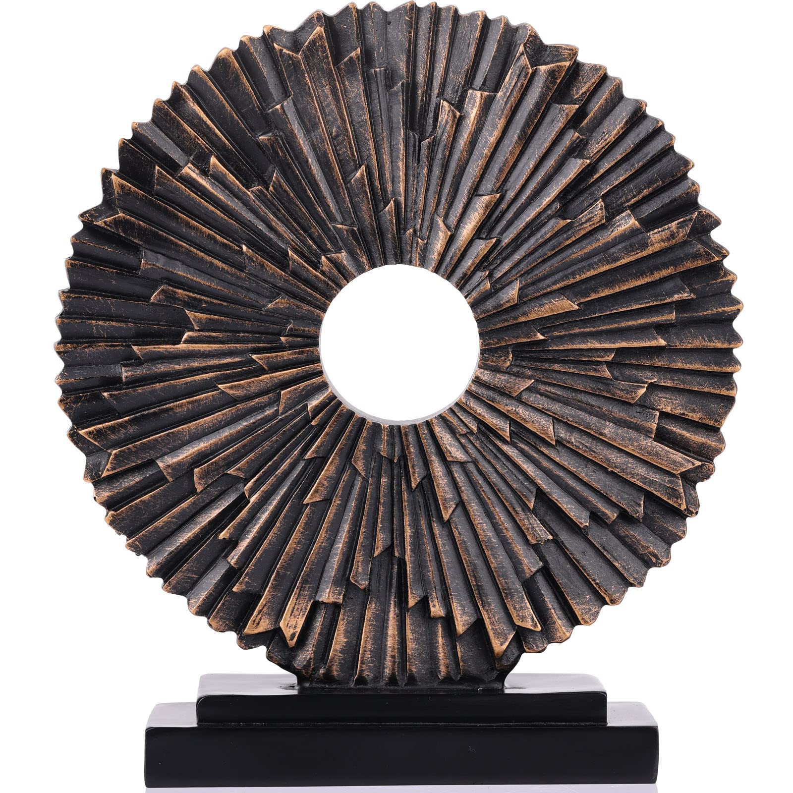 Photo 1 of XMGZQ Modern Abstract Art Resin Statue Home Decoration,Black Home Decor Accents,Ornaments for Living Room Dining Room Office Cabinet Shelves Table Center Pieces,Above Kitchen Cabinet Decor