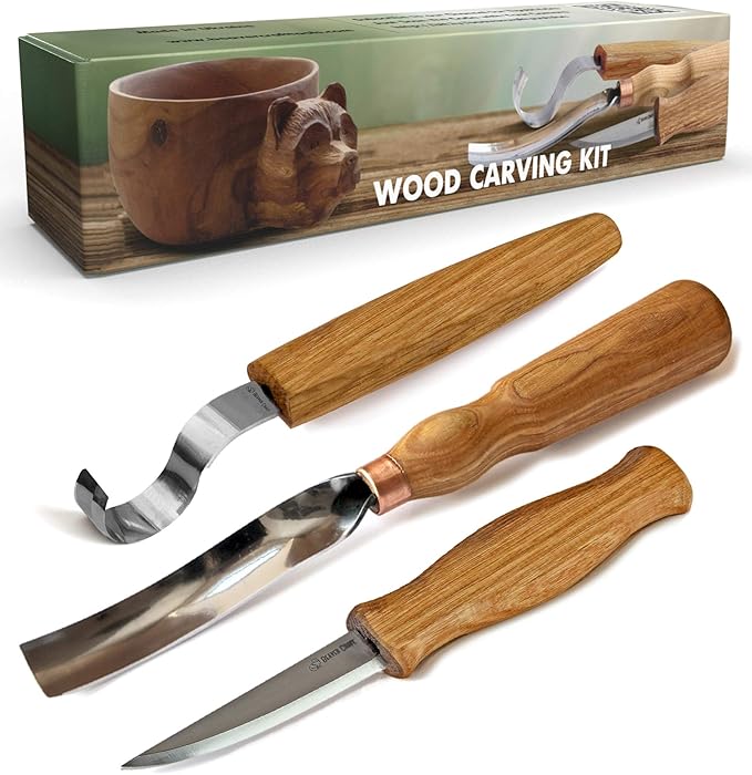 BeaverCraft S14 Wood Carving Tools Kit Wood Carving Set