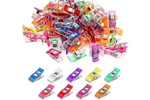 Sewing Clips, 120 Pcs Fabric Quilting Clips for Sewing Supplies Accessories Crafting Tools, Assorted Colors