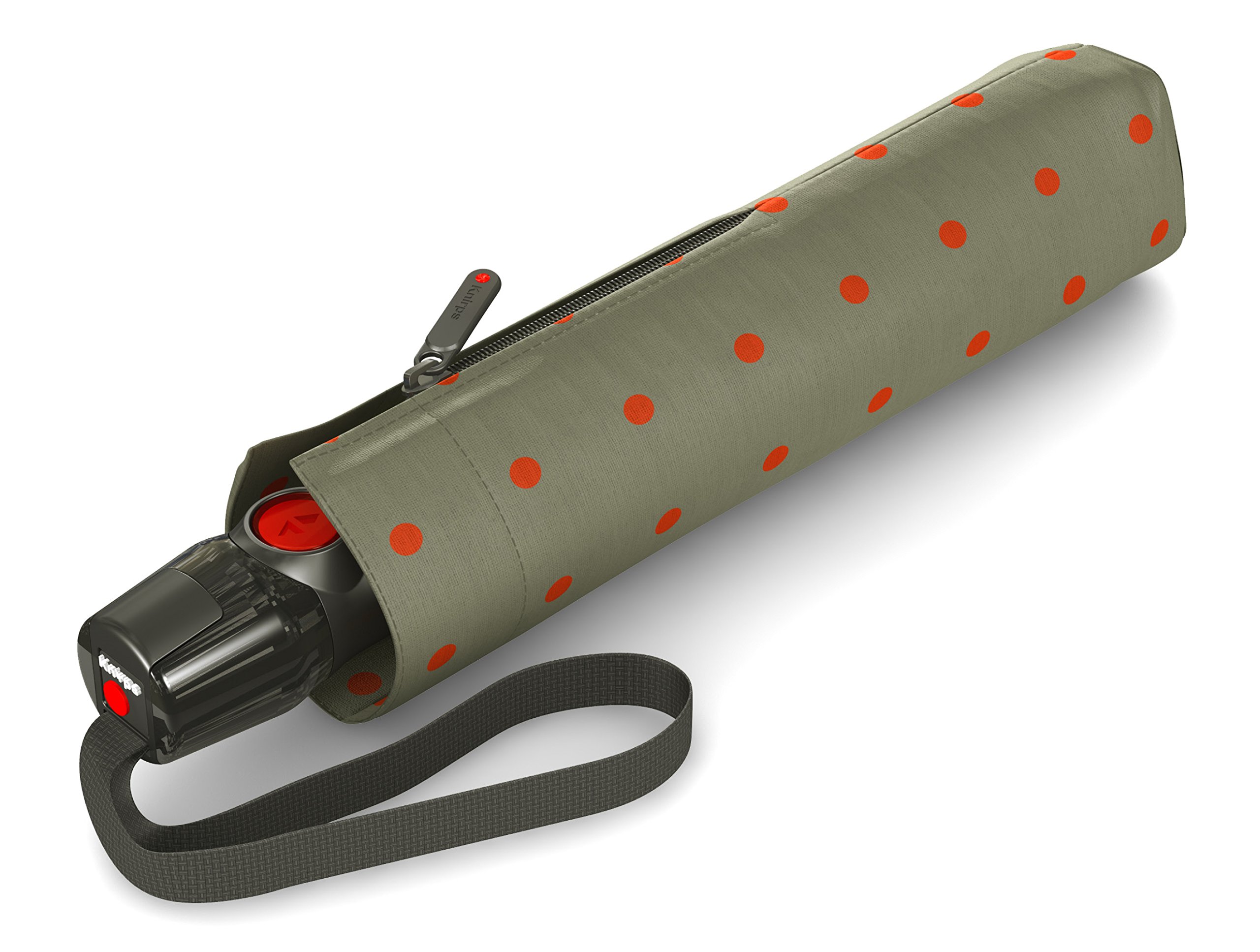 Knirps T.200 Medium Duomatic Kelly Sand UV protection Stick umbrella, 94 cm, Beige (Sand)