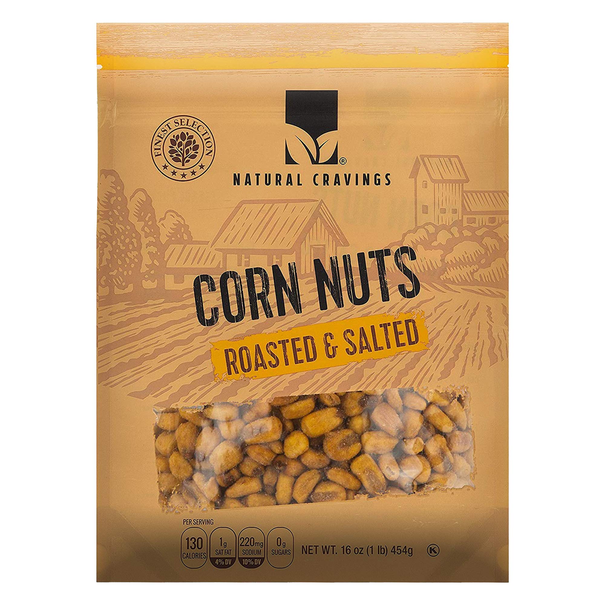 Natural Craving Salted and Roasted Corn Nuts Original Toasted Corn
