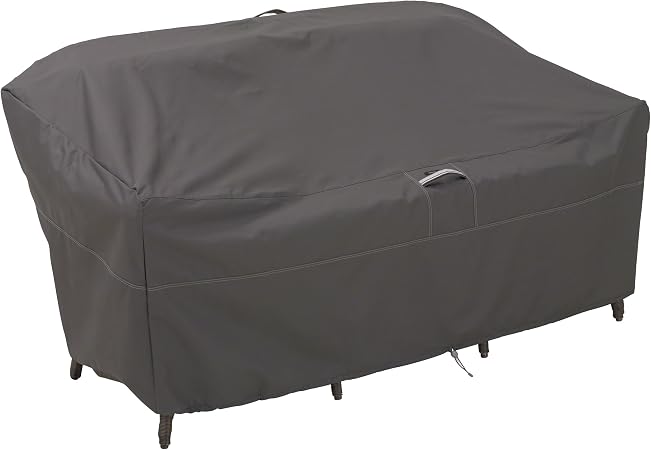 Amazon Com Classic Accessories 55 328 055101 Ec Ravenna Water Resistant 104 Inch Patio Sofa Loveseat Cover Taupe X Large Garden Outdoor