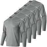 LeeHanTon Men UPF 50+ Sun Protection Hoodie Long Sleeve T Shirts Pack Quick Dry Shirt for Athletic Running Activewear Workout