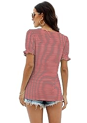 WIHOLL Womens Fashion 2024 Summer Short Sleeve T