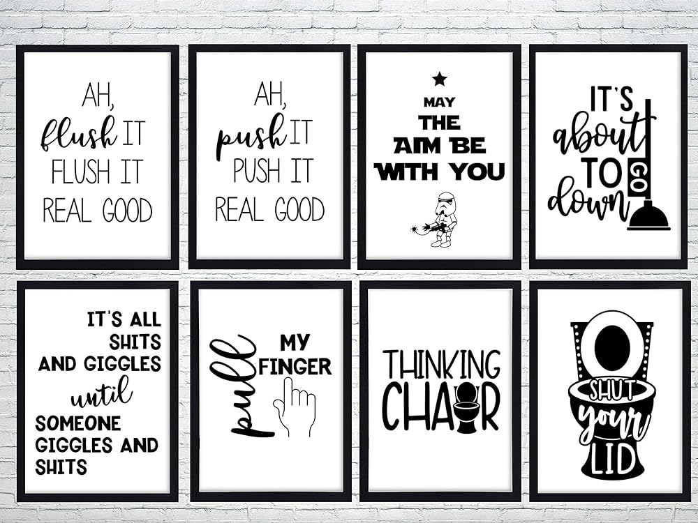 Bathroom Wall Art Poster Prints Buy 2 Get 1 Free Quality And Funny Sayings Quotes Home Decor Pictures 40 Styles And 4 Sizes To Choose From Framed And Mounted Options Available Amazon Co Uk Handmade
