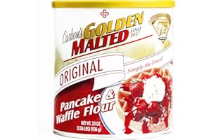 Carbon's Golden Malted Pancake & Waffle Flour 33 oz each (1 Item Per Order, not per case)