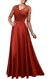 rephyllis women's retro floral lace vintage bridesmaid wedding long dress