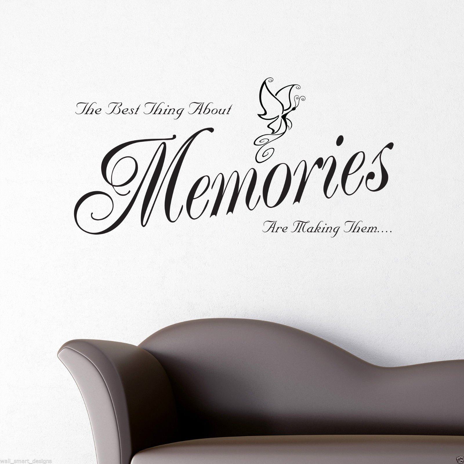 Memories Wall Art Sticker Lounge Room Quote Decal Mural Stencil Transfer