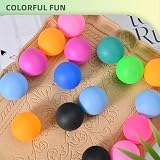 WHEELIO 40 Pack Ping Pong Balls 40mm PP Plastic Multi-Colored for Craft Party view 6