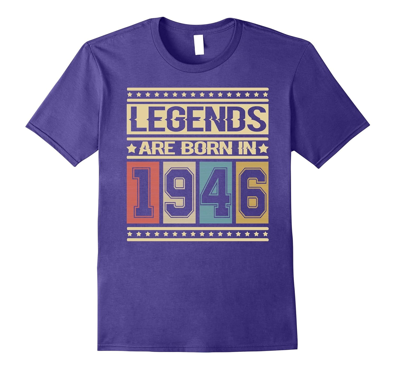 Vintage Retro Legends Born In 1946 - 71th Gift 71 Years Old-Rose