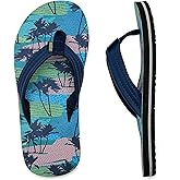 WateLves Kids Flip Flops Boys Girls Sandals Youth Big Kid Summer Slip on Thong Slide Sandals for Beach Pool Shower Little/Big Kid