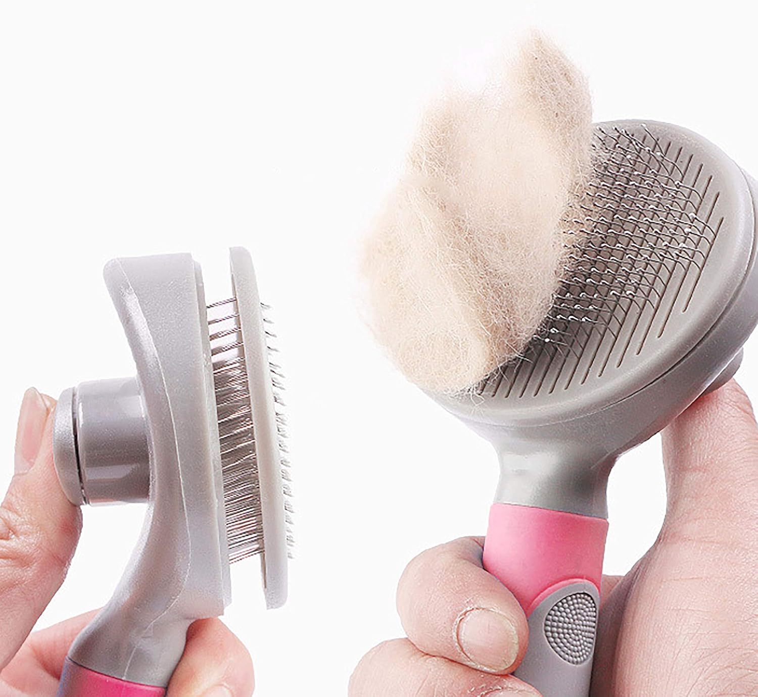YAVO-EU Pet Hair Comb Dog Grooming Remover Pet Undercoat Rake, Professional Comb Tool Kit Pet Hair Stripping Tool Dogs and Cats (pink) - Image 4