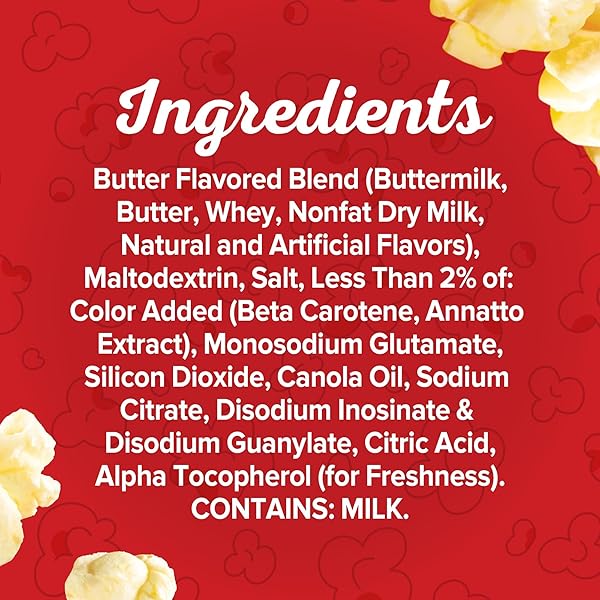 ORVILLE REDENBACHER’S POPCORN SEASONING, MOVIE THEATER BUTTER FLAVOR, 2.4 OZ.