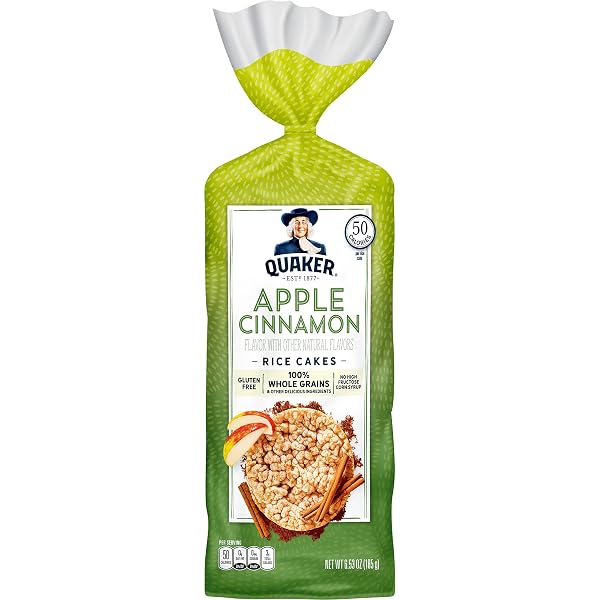 QUAKER GLUTEN FREE RICE CAKES, APPLE CINNAMON, 6.53...